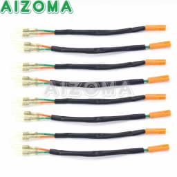 Front Rear Turn Signal Wire Lead Harness Connector Blinker Wiring Adapter Plug for Honda CB CBR VT750 VTX1300 VTX1800 02-17