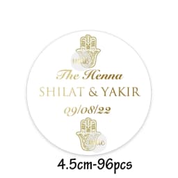 Custom Henna Water Bottle Labels Stickers Self Adhesive Candy Wrap Bridal Shower Decor Personalized Text