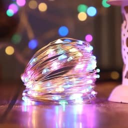 5/10/20/30M Remote Control Copper Wire Lamp with 8 Functions USB LED String Lamp Flower Wreath Wedding Christmas Decoration Lamp