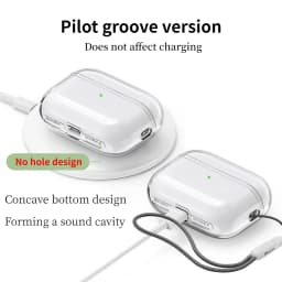 Transparent Protective Case Cover with Lanyard For Airpods Pro 2 Soft Skin TPU Shockproof Case Cover Designed