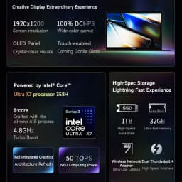 2026 MSI Prestige 14 Flip AI+ Laptop 14 Inch OLED FHD+ 60Hz IPS Screen Ultra X7-358H 32GB 1TB SSD Intel Graphics Notebook PC