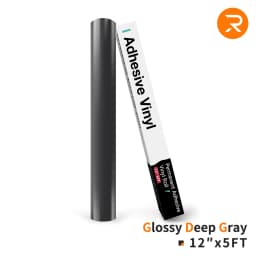 HTVRONT 12"X 5ft Permanent Adhesive Vinyl Roll 30x152cm Glossy Self-adhesive Film For Cricut Craft Art Sign Decal Windows Glass