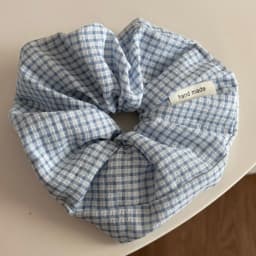 Womens Headband Fresh Cute Blue Checkered Sponge High Skull Top Hairpin New Hair Accessory For Kawaii Girl Funny Simple Headband