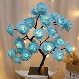 LED Table Lamp Rose Flower Tree USB Night Lights Home Decoration LED Table Lights Parties Xmas Wedding Bedroom Decor
