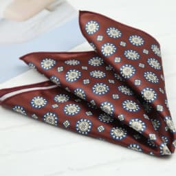 2026 Oversized Silky Pocket Square For Men 27CM Luxury Floral Dots Pocket Square Wedding Hanky Paisley Chest Towel Suits Scarf