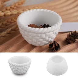 Silicone Succulent Planter Mold Holder Mold Flower Basket Base Molds Suitable for Candle Holder