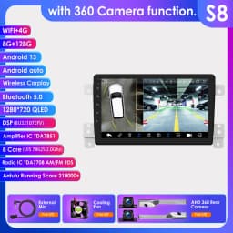 Hizpo 9" Android 13 For Suzuki Grand Vitara 3 2005-2015 Car Radio Multimedia Video Player Navigation GPS 2 Din Carplay 7862 RDS