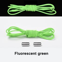 Reflective Shoelaces Without Ties No Tie Shoe Laces Elastic Laces Sneakers Boots Round Kids Adult Quick Shoe Lace Rubber Bands