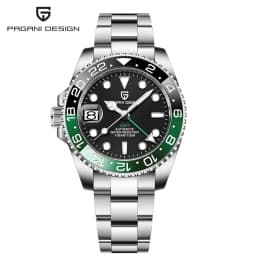 New 1662 PAGANI DESIGN GMT Automatic Watch 40mm Men's Wristwatch Top Brand 100M Waterproof Mechanical Wristwatches for Men Cloc