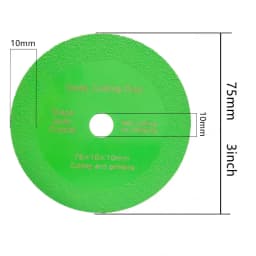 Glass Cutting Disc 75mm/3inch Ultra-thin Saw Blade Diamond Jade Wine Bottle Ceramic Polish Angle Grinder Machine