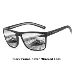 ZENOTTIC Retro Polarized Sunglasses for Men Lightweight TR90 Frame UV400 Protection Square Sun Glasses Night Vision Goggles