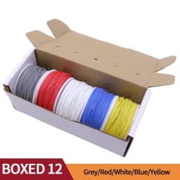 Super Soft Copper Wire Box (5 Colors Mix Kit) Heat Resistant Flexible Silicone 30/28/26/24/22/20AWG Electric Tinned Copper Cable