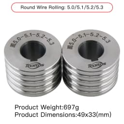 Rolling Mill Auxiliary MOLDS for Bracelet Rolling Machine Round Oval Flat Profiles