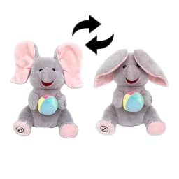 Musical Elephant Plush Toy Singing Interactive Hide-And-Seek Game For Babies Christmas Gift 2026