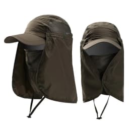 Men Women Wide Brim Sun Protection Hat with Neck Flap for Spring Summer Hiking Fishing UPF 50+ UV Protection Outdoor Cap