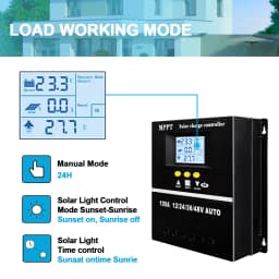 Y&H MPPT 60A 80A 100A Solar Charge Controller 12V 24V 36V 48V Battery Charging Smart Regulator for Lead Acid/Lithium Batteries