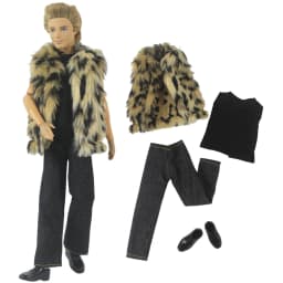 1 Set Doll Clothes Leather Clothing Outfit for 12 Inch Ken Doll Many Style for Choice 05