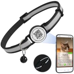 QR Code Pet Tag Cat Collar with QR Code ID Tag, Puppy Cat Accessories Reflective Kitten Collars, Cat Tag, Safety Quick Release