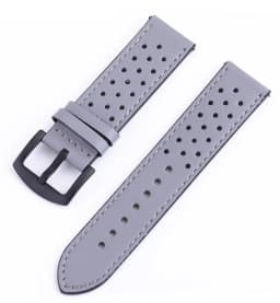 Leather Hole Band for Samsung galaxy watch 5/pro/4/Classic/Active 20/22mm Genuine bracelet Huawei gt/Amazfit gts-gtr-3-2e strap