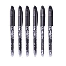 6Pcs/Set Erasable Pen 0.5mm Washable Handle Blue Black Ink Writing Gel Pens for School Office Stationery Supplies Exam Spare