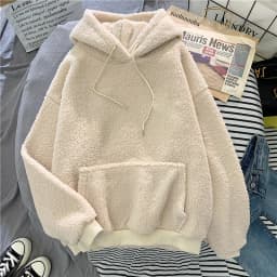 New Autumn Winter Clothes Thick Warm Coat Velvet Cashmere Women Hoody Sweatshirt Casual Tops Lady Loose Apricot Be Fun Pullover