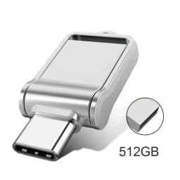 Lenovo Flash Drive 2TB High-Speed USB 3.2 Type-C OTG Metal Pen Drive 2TB Portable Memory USB Stick For Computer Data Storage