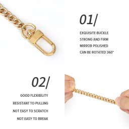 CRAZYSMITH Metal Bag Chain Transformation Bag Strap Replacement Underarm Crossbody Shoulder Handbag Extension Chains Accessories