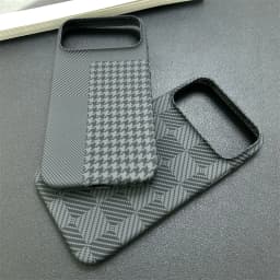 Carbon Fiber Pattern Chessboard Style Phone Case for iPhone 17 Pro Max 16 15 14 13 Contrast Clash Color Ultra Thin Bumper Cover