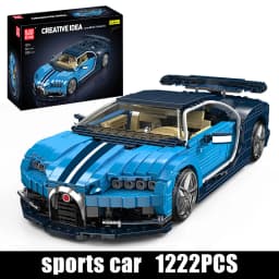 Mould King 10111 Technical Car Toys The Blue Sport Car Building Block Assembly Racing Car Model Brick Set Kids Christmas Gift