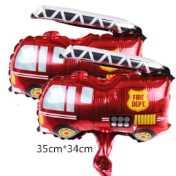 Jumbo Fireman Sam Balloons Fire Truck Foil Ballons Firefighter Themed Birthday Party Decortions Baby Shower Fire Engine Ballons