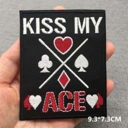 Feeling Good Embroidery Patch for Clothing Punk Iron on Patches Appliques DIY Sewing Clothes Jacket Jeans Home Decoration