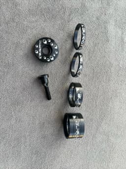 Washer, anode color handle vertical washer, wrist group cover, wrist group screw three-piece set brand new