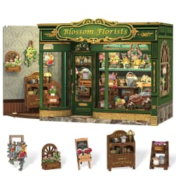 Original CUTEBEE Book Nook Kit DIY Doll House Bookshelf Insert Amazing Gift for Child Morita-Ya Japanese Style DIY Miniature Toy