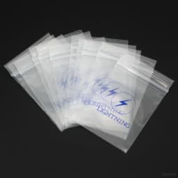 Starose 100Pcs New Print Black Light Plastic Bags Ziplock 6x4cm Clear Bags for Ring Piercing Jewelry Packaging Thickness 0.07mm