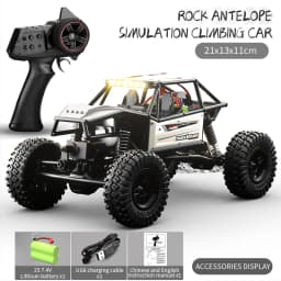 1/18 RC Climbing Car 4WD Off-road Remote Control Vehicle RTR Rock Crawler Big-wheel 4x4 Electric Truck Model Toys for Kids
