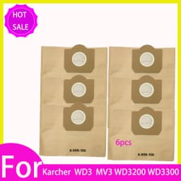 Replacement Dust Bag Hepa Filter For Karcher WD3 Premium WD3200 WD 3300 MV3 Accessories A2004 A2054 Vacuum Cleaner Spare Parts
