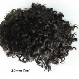 Afro Men's Capillary Prothesis Water Curly Man Toupee Indian Human Hair System Units 25mm Curl Human Hair Toppers Natural Color
