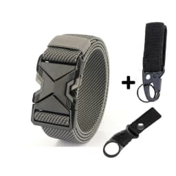 New Quick Release Metal Pluggable Buckle Tactical Belt Breathable Elastic Military Belts For Men Stretch Pants Waistband Hunting