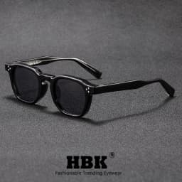 HBK Fashion Retro Men Sunglasses Classic Square Frame Design Sun Glasses Women Outdoor Travel Party Business Festival Gift