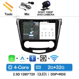 Android 15 Car Radio For Nissan Qashqai 2 J11 X-Trail T32 Rogue 2013-2021 QLED BT GPS DSP 4G LTE Autoradio Navigation 5G WIFI