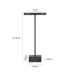 Modern Jewelry Earrings Display Stand Holder T Bar Rack Tower Metal Earring Bracket Organizer Ear Studs Hanging Storage Shelf