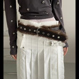 American Retro Style Wide Belt With Fur Patchwork For Women A Minority Design Sense With A Belt For Skirts And Jeans