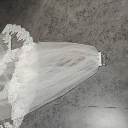 Customized 2 Layers Wedding Veil with Eyelash Lace, 1.5m/2m/2.5m/3m Bridal Veil with Blusher, 2T Eyelash Lace Veil