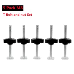 Workbench T-Slot Aluminium Alloy Miter Track T Sliding Slider T Bolts Nut Set Woodworking T-Track Jig Fixture Tools