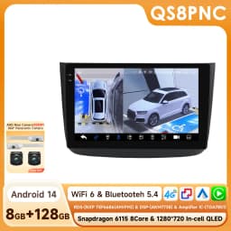 Hizpo Android 14 Car Multimedia Player For Mercedes-Benz Viano 2 W639 2003 - 2015 Carplay 360Camera By Snapdragon 6115