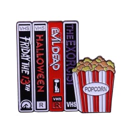 Twilight Chainsaw Evil Dead Pin Army of Darkness Hero Ash Necronomicon Book of The Dead Brooch 80s Horror Demon Movie Badge