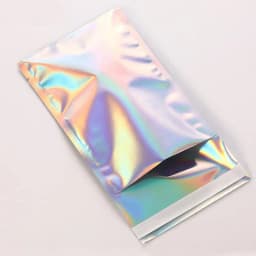 25pcs Holographic Rainbow Flat Foil Mailing Envelope Large Laser Self Adhesive Shipping Bags for Courier Storage Gift Package
