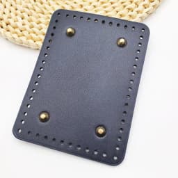 Rectangle Shaped PU Bag Bottom For Knitted Bag Crochet Bag Durable Bag Bottom With Rivet Bag Accessorie