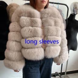 New Real Fox Fur Coat Women's Winter Warm 100% Natural Fur Jacket Short Raccoon Fur Coat Women's High Quality Hot Sale