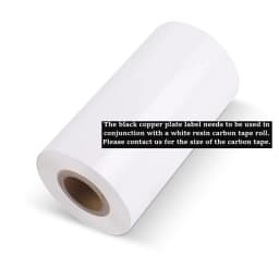 1Roll Coated Paper Sticker Adhesive Paper Black Tag Waterproof Package Label Blank Price Print Supplies Stationery Sticker